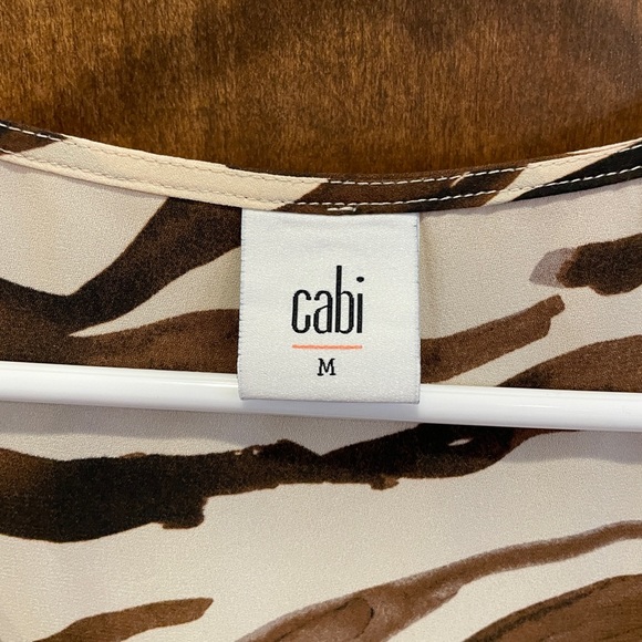 Cabi zebra print blouse #3771 size medium - Picture 2 of 3